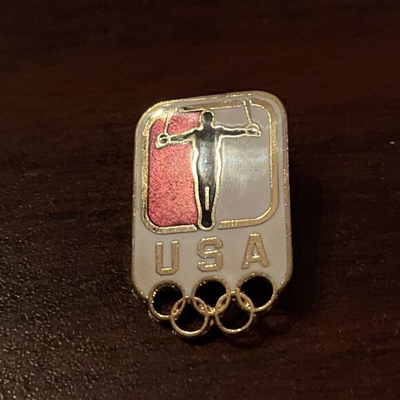 1996 Atlanta Olympics Team USA Gymnastics Event‎ Lapel Hat Pin - Picture 1 of 3